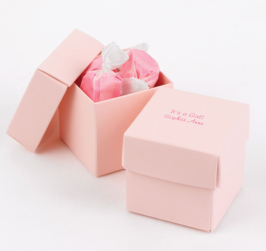 Blush Favor Boxes - Personalized