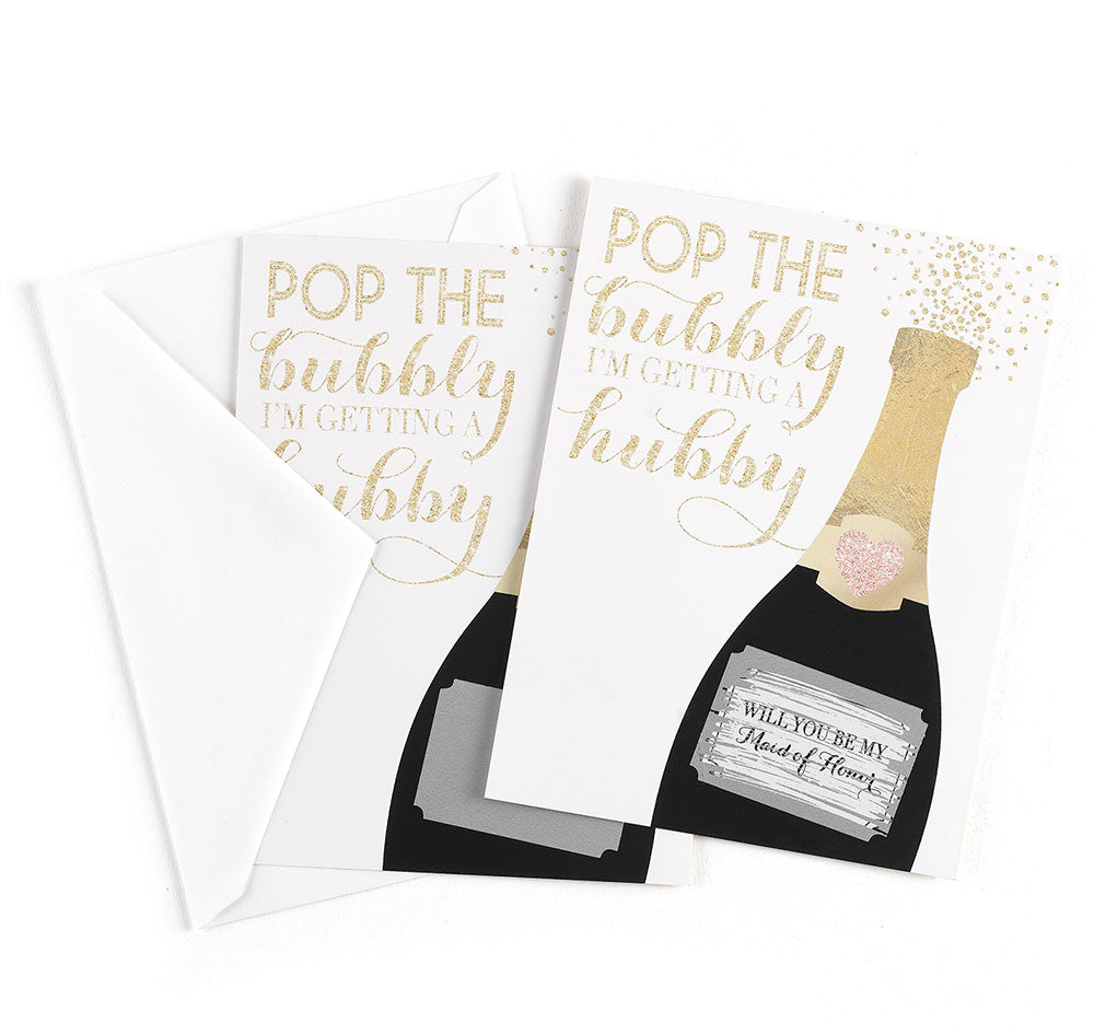 Champagne Scratch Off Card - Will You Be My Maid of Honor