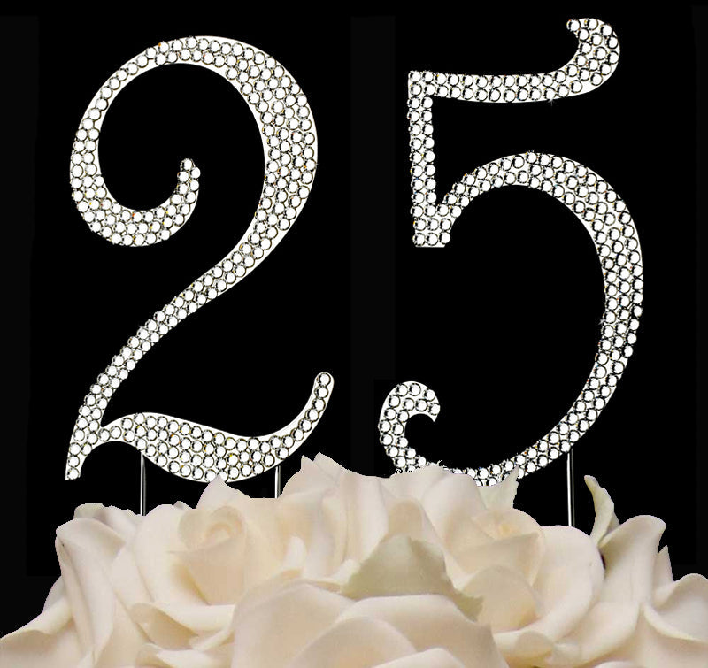 25 Swarovski Crystal Cake Top