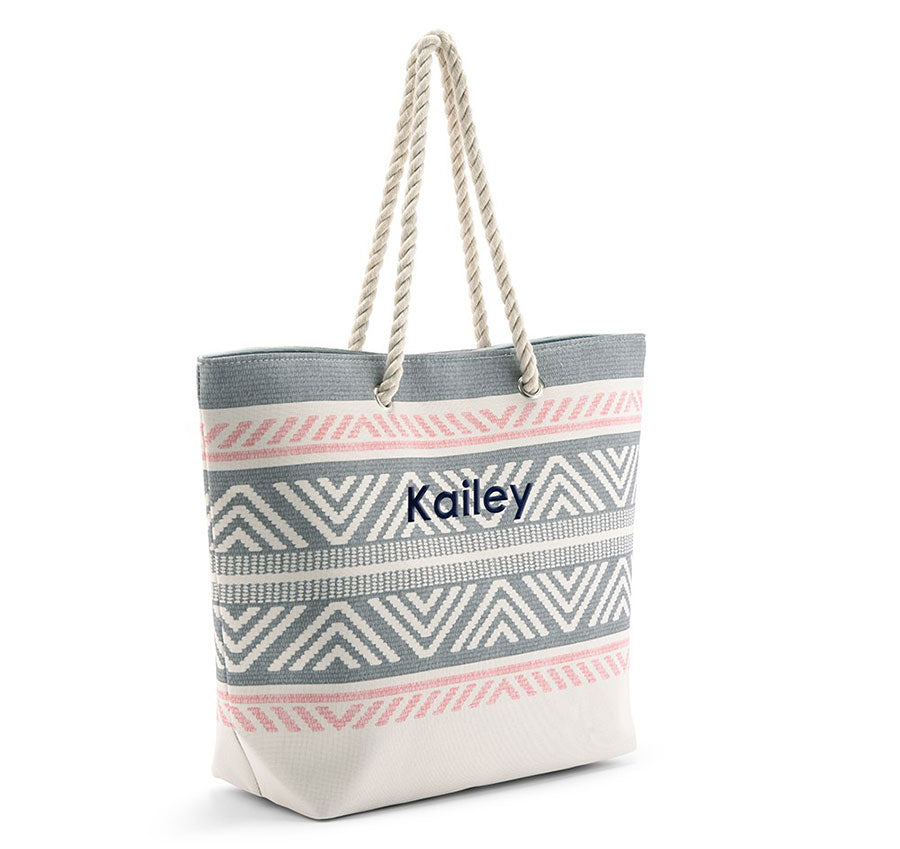 Personalized Bridesmaid Tote Bag - Tribal Print