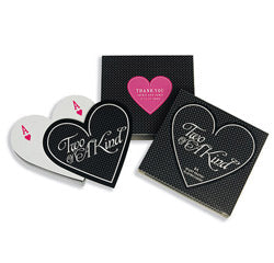 Two of a Kind Heart Shaped Playing Cards