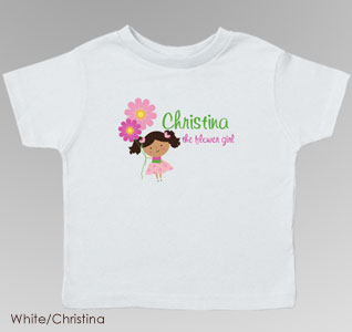 Flower Girl T-Shirt - Personalized