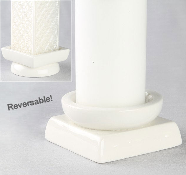 Circle Square Reversible Unity Candle Holder