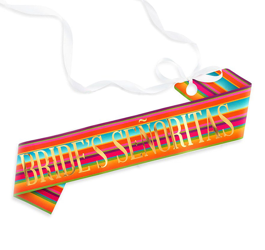 Fiesta Bride's Señoritas Paper Sash