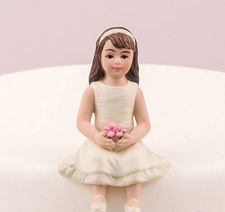 Toddler Girl Cake Top Figurine