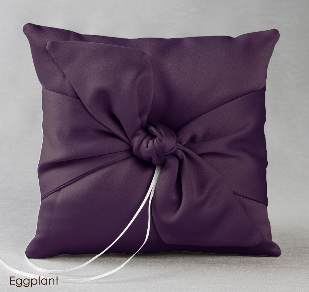 Love Knot in Color Ring Pillow