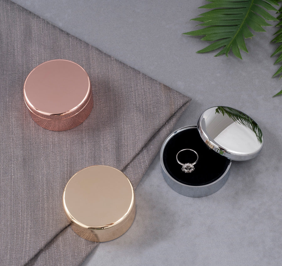 Personalized Bridesmaid Jewelry Box - Rose Gold