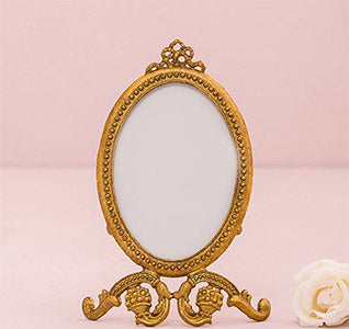 Small Oval Baroque Frame - Gold