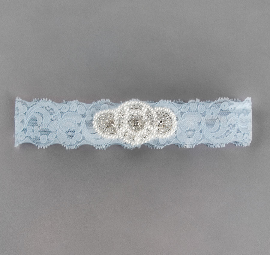 Piper Bridal Garter Blue / Small Piper Bridal Garter Blue / Small