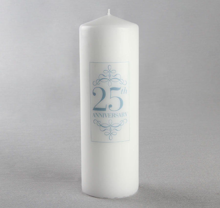 25th Anniversary Pillar Candle