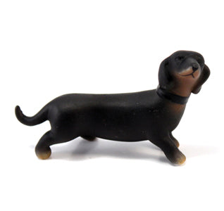 Miniature Black &amp; Tan Dachshund Cake Topper