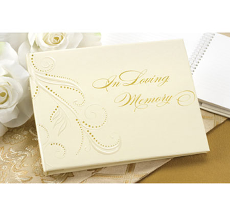 Swirl Dots Memorial Guest Book