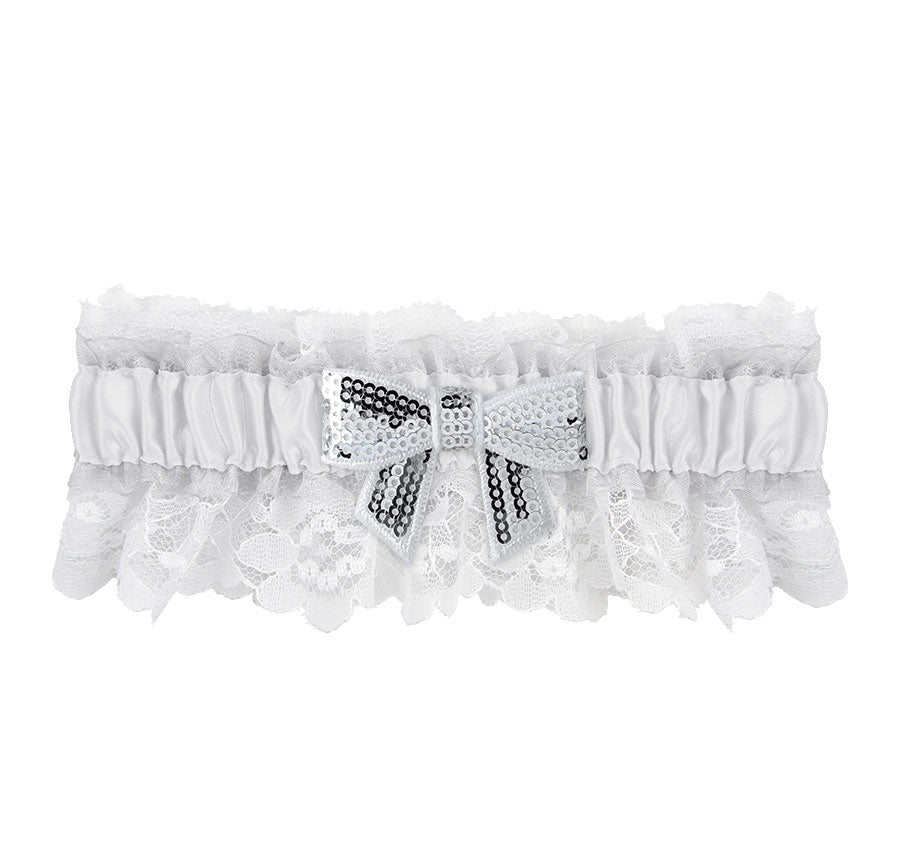 Marilyn Garter with Sequin Bow