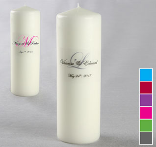 Script Monogram Unity Candle