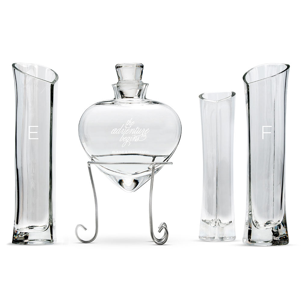 The Adventure Begins Heart Shaped Sand Ceremony Set