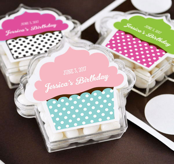 Cupcake Acrylic Favor Boxes