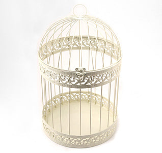 Ivory Birdcage Wedding Card Holder