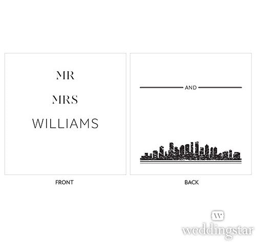 City Style Custom Wedding Cake Topper