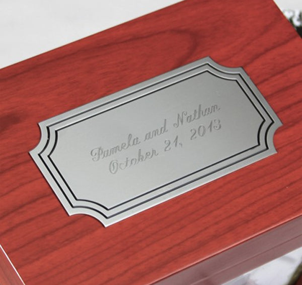 Cherry Wood Wedding Wish Box