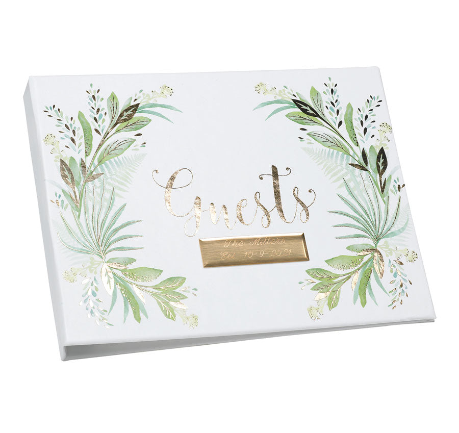 Greenery Wedding Guest Book
