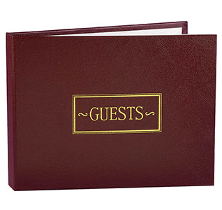Burgundy Guest Book