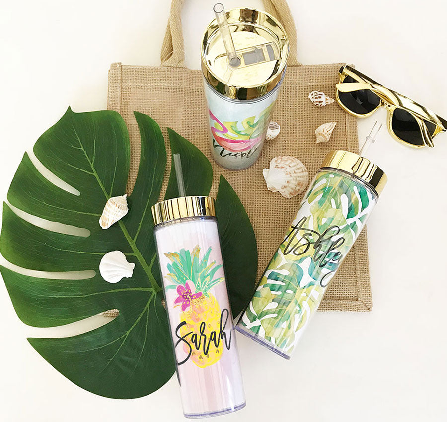 Personalized Tropical Tall Tumbler