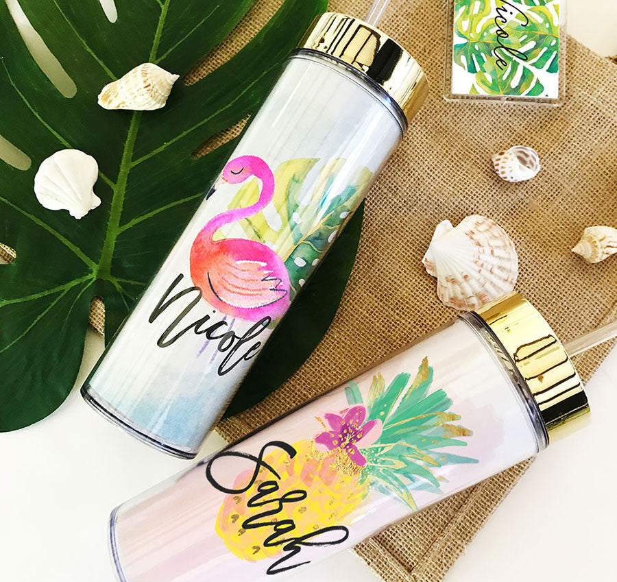 Personalized Tropical Tall Tumbler