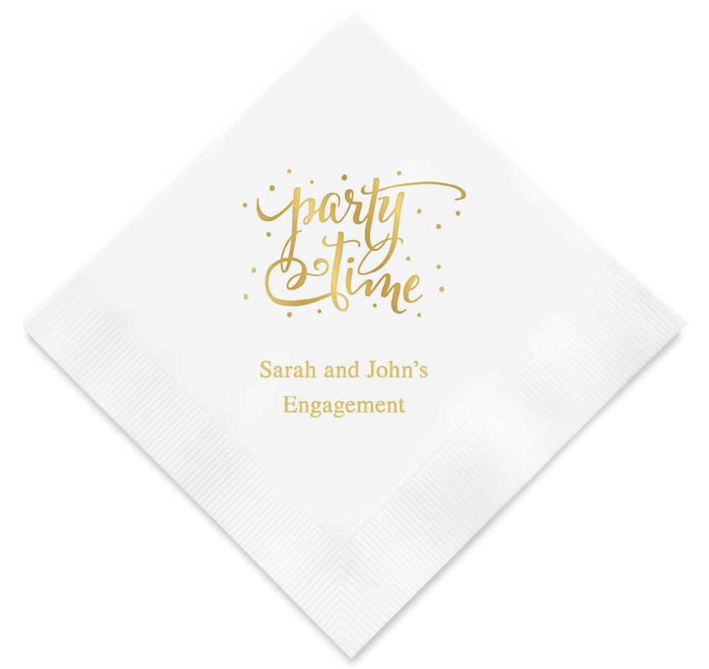 Party Time Personalized Napkins