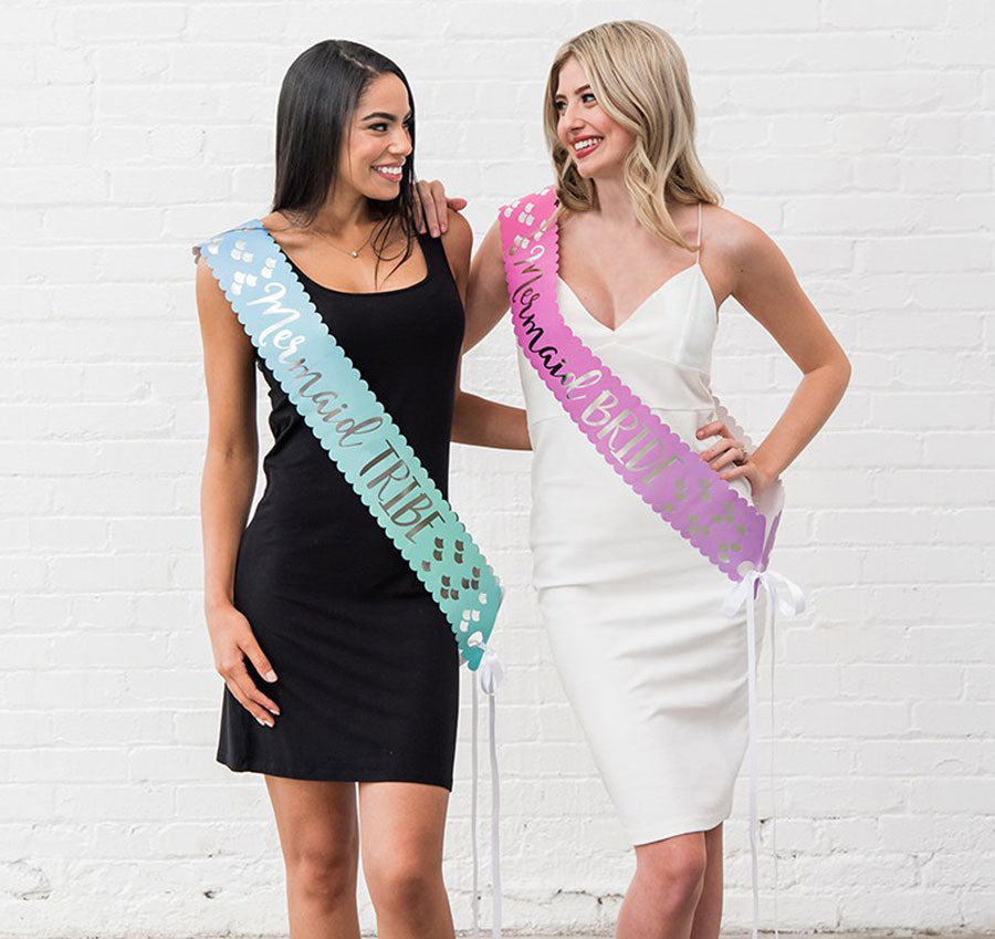 Mermaid Bride Paper Sash