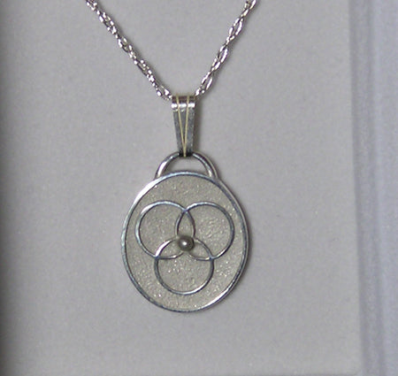 Sterling Silver Medallion Pendant - Bright Finish