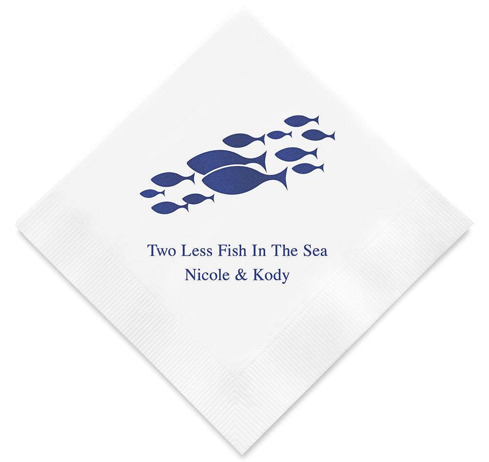 Of All the Fish in the Sea Personalized Napkins