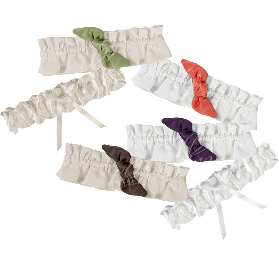 Love Knot in Color Wedding Garter Set