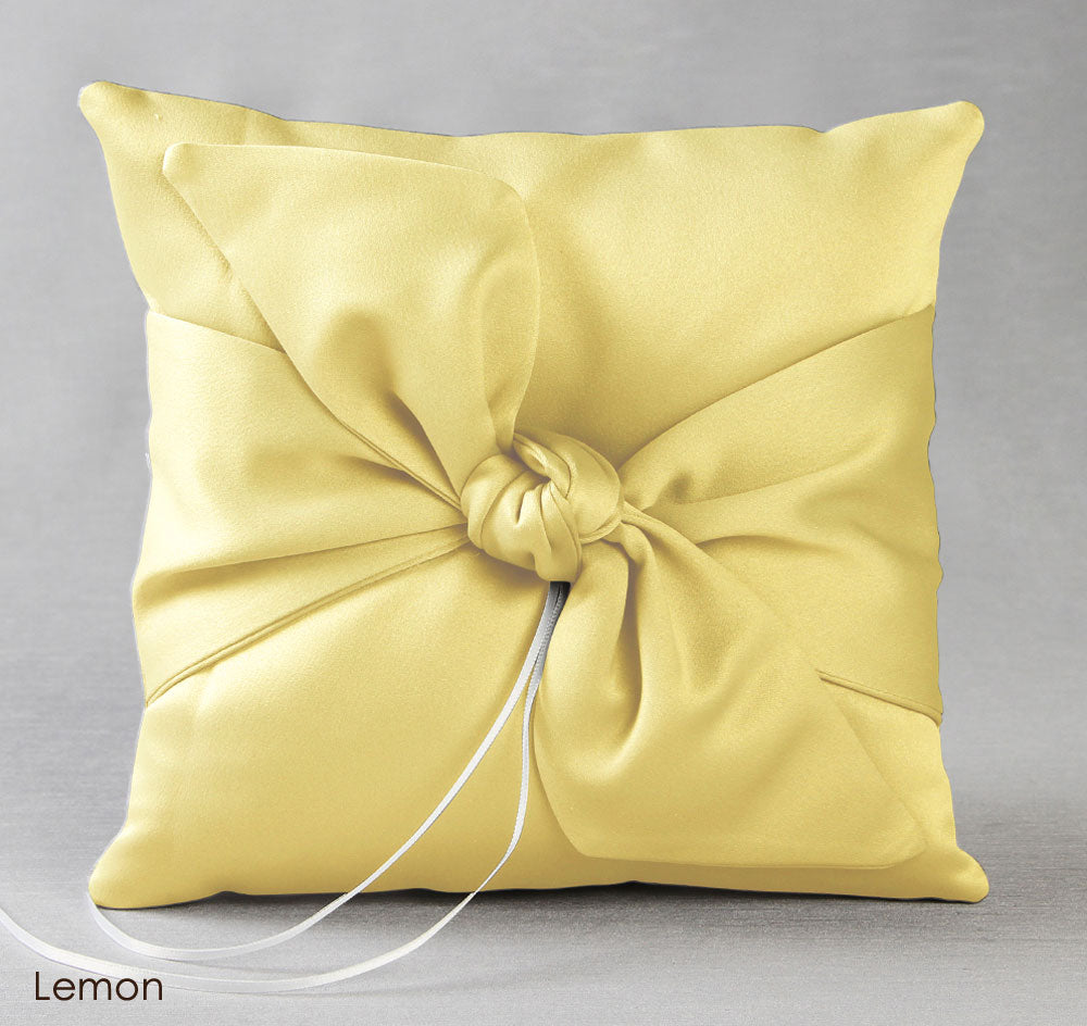 Love Knot in Color Ring Pillow