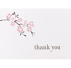 Cherry Blossom Thank You Cards