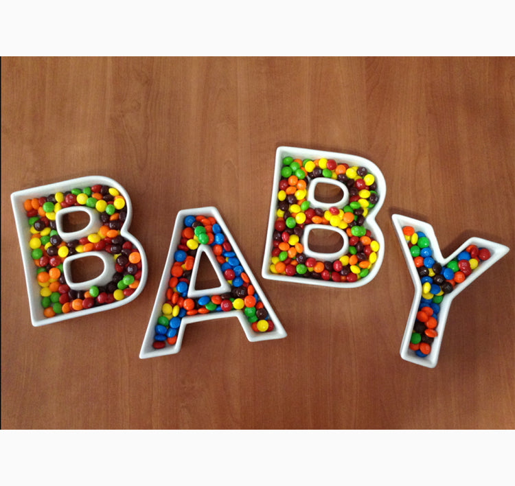 BABY Ceramic Letter Dishes