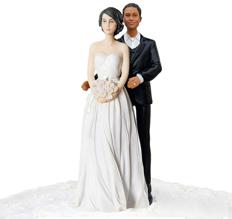 Stylish Contemporary African American Groom with Black Hair