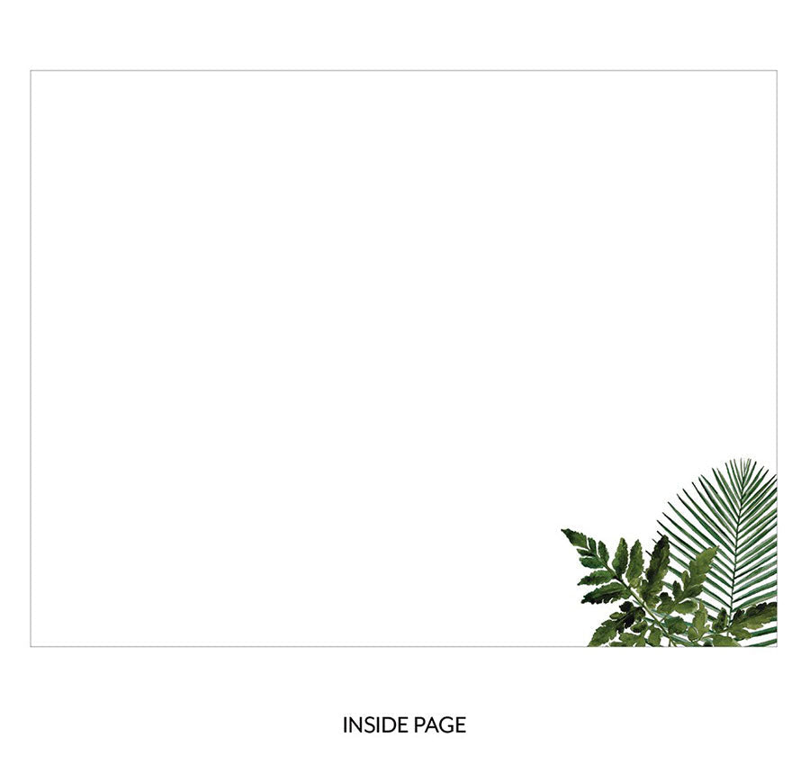 Modern Couple Greenery Acrylic Wedding Guest Book