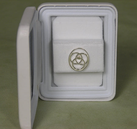 Sterling Silver Filigree Medallion Lapel Pin