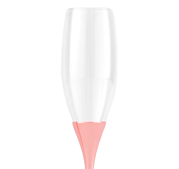 Rose Gold Diamond Glitter Toasting Flutes