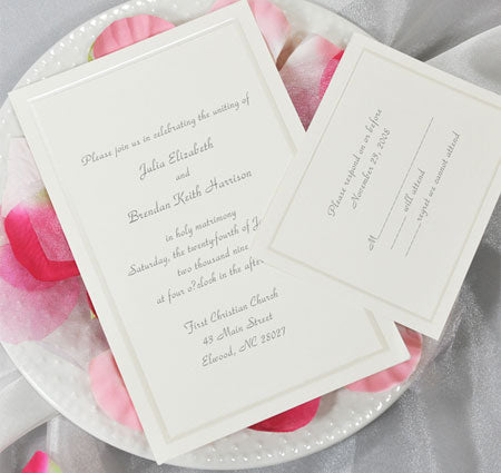 Pearl Ivory Invitation Kit (50 Count)