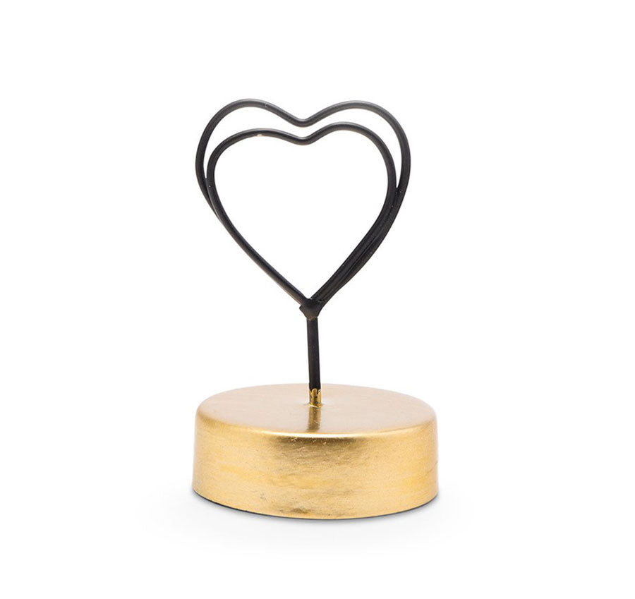 Double Heart Place Card Holders - Set of 6