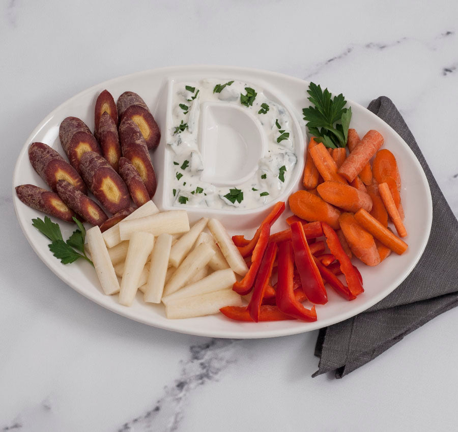 Porcelain Letter Platter A-Z