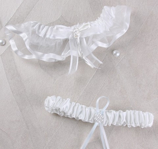 Simplicity Wedding Garter Set