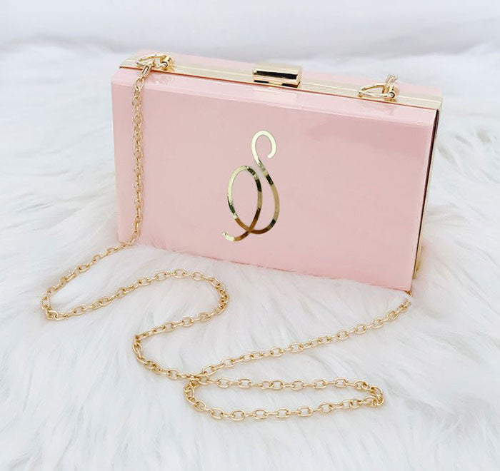 Personalized Acrylic Purse - Initial