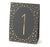 Polka Dot Table Number Tent Cards - Gold - (1-40)