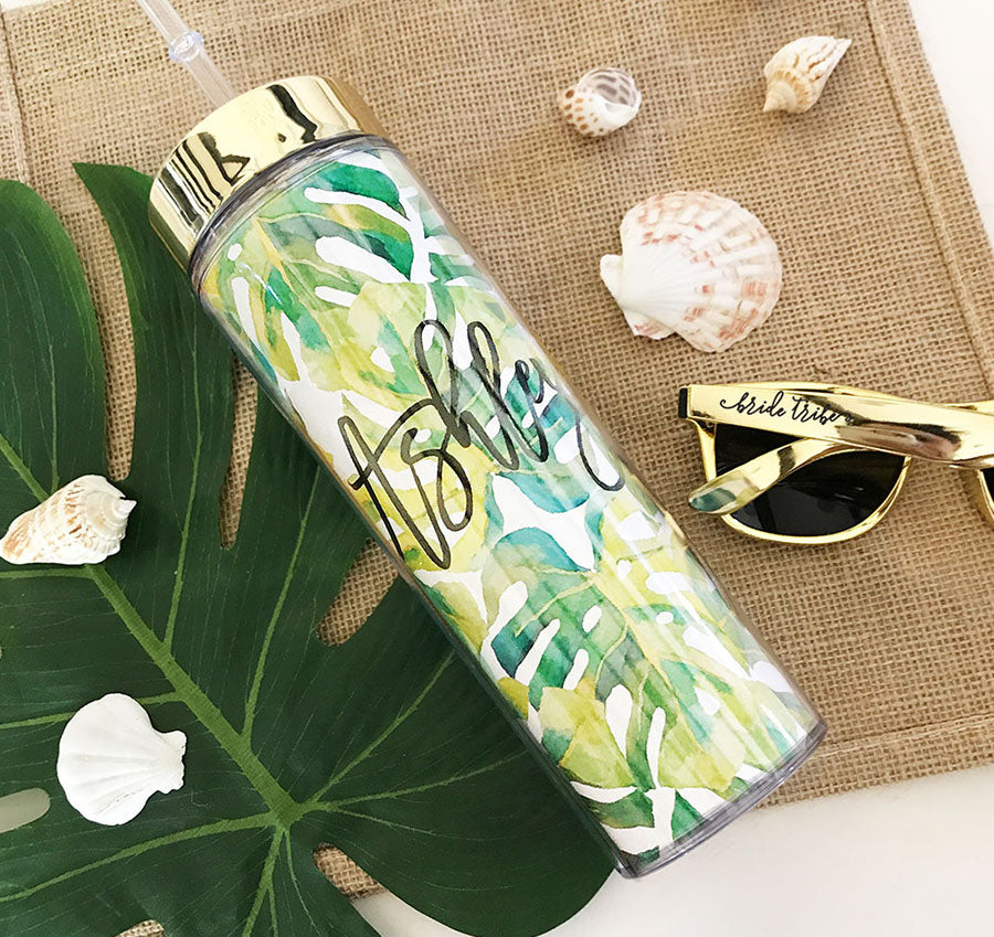Personalized Tropical Tall Tumbler
