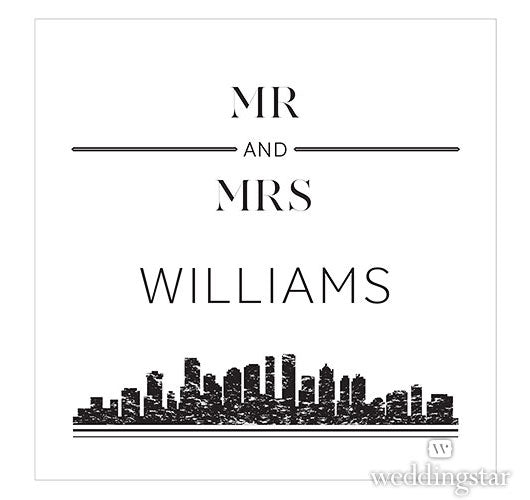 City Style Custom Wedding Cake Topper