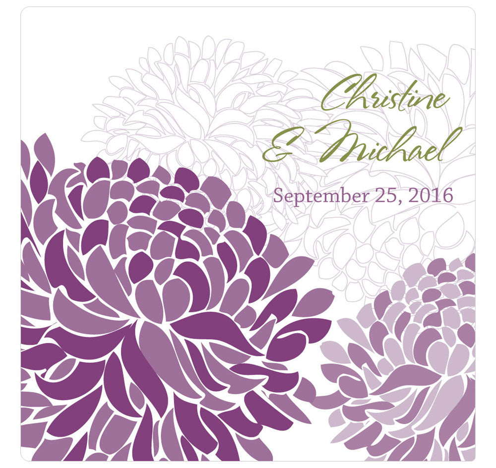 Zinnia Bloom Custom Wedding Cake Topper