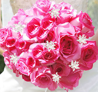 Swarovski Crystal Spray Bouquet Pins - (Set of 2)