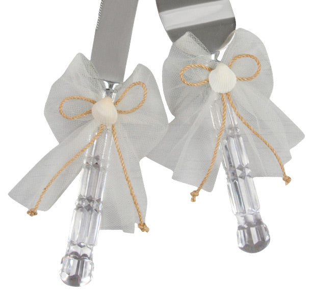 Seashore Wedding Cake Server Set